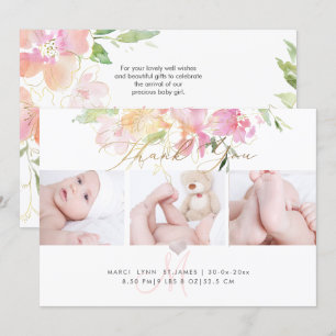Geburtsanzeige + Danksagung zur Babyparty von PixD Einladung