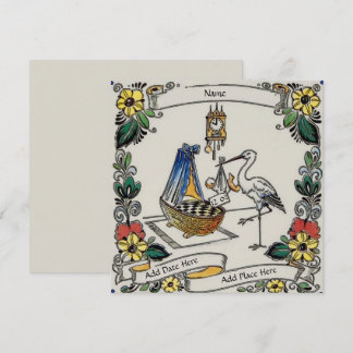 Geburtsanzeige Karte