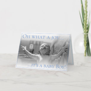 Geburtsanzeigenkarte mit Baby Dankeskarte