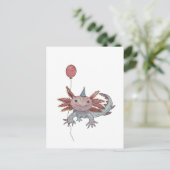 Geburtsaxolotkarte Postkarte (Stehend Vorderseite)