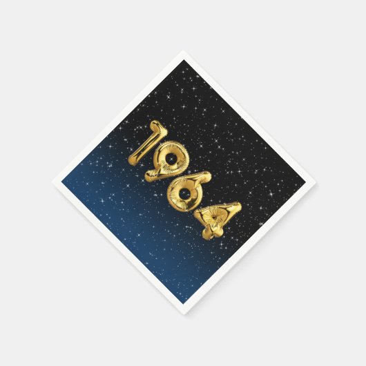 Geburtsballons 1964 in Sternen Serviette (Ecke)