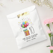 Geburtsballons und Präsentationen mit Alter und Te Geschenktütchen (Versiegelt)