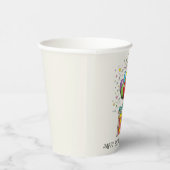 Geburtsballons und Präsentationen mit Alter und Te Pappbecher (Rechts)