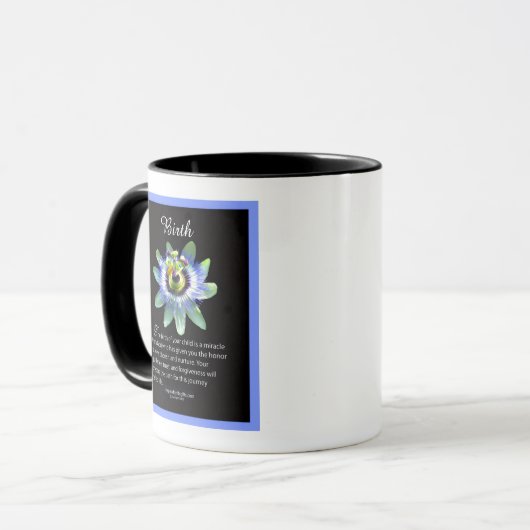 Geburtsbecher für Ihr Kind Tasse (Vorderseite Links)