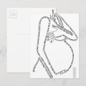 Geburtsbestätigungen Postkarte (Vorne/Hinten)