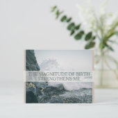 Geburtsbestätigungskarte Feiertagspostkarte (Stehend Vorderseite)