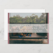 Geburtsbestätigungskarte Feiertagspostkarte (Vorne/Hinten)