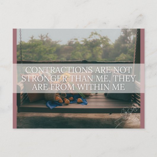 Geburtsbestätigungskarte Feiertagspostkarte (Vorderseite)