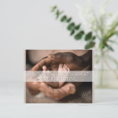 Geburtsbestätigungskarte Feiertagspostkarte (Stehend Vorderseite)