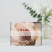 Geburtsbestätigungskarte Feiertagspostkarte (Stehend Vorderseite)