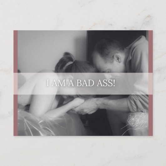 Geburtsbestätigungskarte Feiertagspostkarte (Vorderseite)