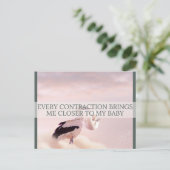 Geburtsbestätigungskarte Feiertagspostkarte (Stehend Vorderseite)