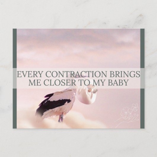 Geburtsbestätigungskarte Feiertagspostkarte (Vorderseite)