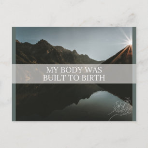 Geburtsbestätigungskarte Feiertagspostkarte