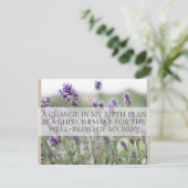 Geburtsbestätigungskarte Feiertagspostkarte (Stehend Vorderseite)