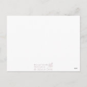 Geburtsbestätigungskarte Feiertagspostkarte (Rückseite)