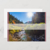 Geburtsbestätigungskarte Feiertagspostkarte (Vorne/Hinten)