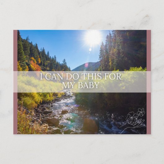 Geburtsbestätigungskarte Feiertagspostkarte (Vorderseite)