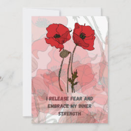 Geburtsbestätigungskarte mit Blume Feiertagskarte