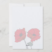 Geburtsbestätigungskarte mit Blume Feiertagskarte (Rückseite)