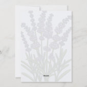 Geburtsbestätigungskarte mit Blume Feiertagskarte (Rückseite)