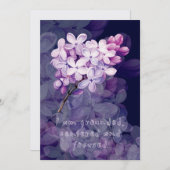 Geburtsbestätigungskarte mit Blume Feiertagskarte (Vorne/Hinten)