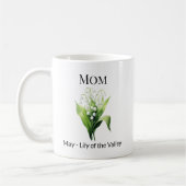 Geburtsblume Maiglöckchen Mama Kaffeetasse (Links)