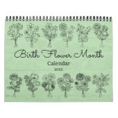 Geburtsblumen-Monat-Boho-Kalender Kalender (Titelbild)