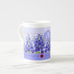 Geburtsblumen- und Edelstein Bone China Tasse Juli