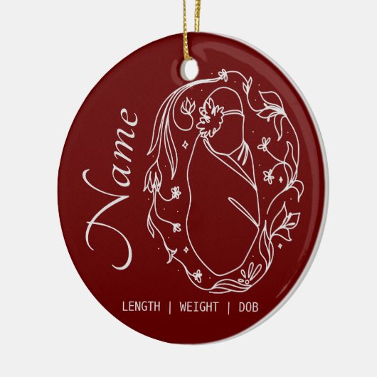 Geburtsdaten Custom Ornament (Links)