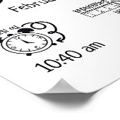 Geburtsdaten von Kinderzimmer-Boho-Waldtieren Poster (Ecke)