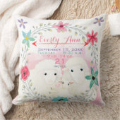 Geburtsdaten von Schafen-Baby-Mädchen Kissen (Decke)