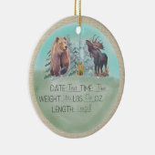 Geburtsdaten von Wäldern Keramik Ornament (Rechts)