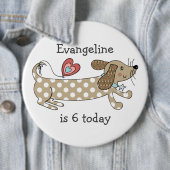 Geburtsdatum der Dackel des Hundes für die benutze Button (Beispiel)