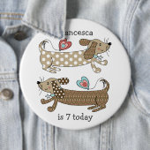 Geburtsdatum der Dackel des Hundes für die benutze Button (Beispiel)