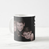 Geburtsdatum der Erinnerung Geburtsfoto-Vorlage Kaffeetasse (Vorderseite Links)