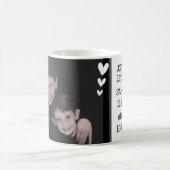 Geburtsdatum der Erinnerung Geburtsfoto-Vorlage Kaffeetasse (Mittel)