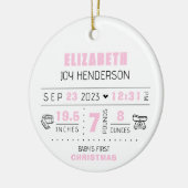 Geburtsdatum des ersten Weihnachtsjubiläums des Fo Keramik Ornament (Links)