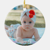 Geburtsdatum des ersten Weihnachtsjubiläums des Fo Keramik Ornament (Hinten)