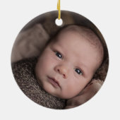 Geburtsdatum des ersten Weihnachtsjubiläums des Fo Keramik Ornament (Hinten)