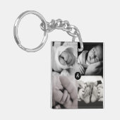 Geburtsdatum des Fotos Schlüsselanhänger (Vorderseite links)