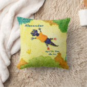 Geburtsdatum des Salamander Baby Personalisiert Kissen (Decke)