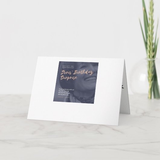 Geburtsdatum Einladung (Rückseite)