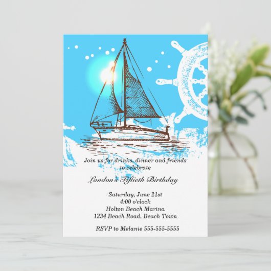 Geburtsdatum Einladung (Stehend Vorderseite)