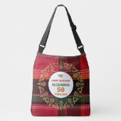 Geburtsdatum Fabulous US Viriginseln Flag Custom Tragetaschen Mit Langen Trägern (Vorderseite)