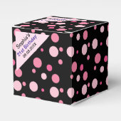 Geburtsdatum farbenfrohe Strickmonogramm Name-Vorz Geschenkschachtel (Vorderseite)