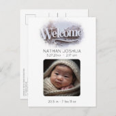 *~* Geburtsdatum Foto AP79 Neugeborene Ankündigung (Vorne/Hinten)