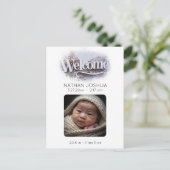 *~* Geburtsdatum Foto AP79 Neugeborene Ankündigung (Stehend Vorderseite)