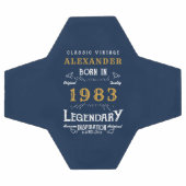 Geburtsdatum Geboren 1983 Monogramm Name Legend Fußball (Flach)