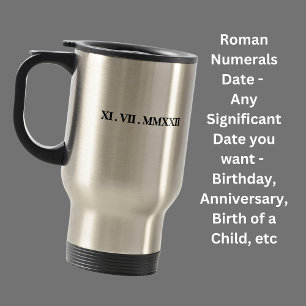 Geburtsdatum, Jahrestag, Name und Nachricht usw. h Reisebecher